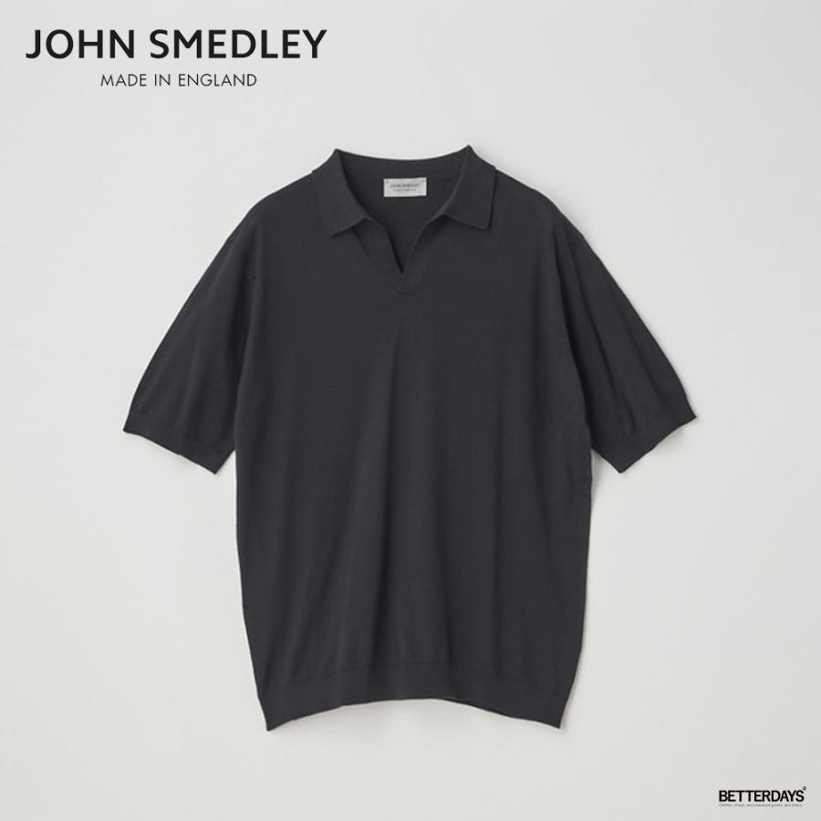 JOHN SMEDLEY（ジョンスメドレー） スキッパー ネック 半袖コットン