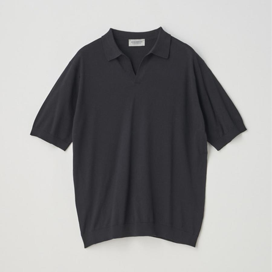 JOHN SMEDLEY（ジョンスメドレー） スキッパー ネック 半袖コットン