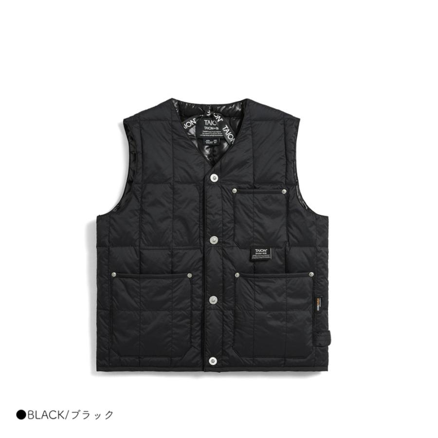 極美品 BRIEFING VEST DOWN インナーベスト キッズ ダウンベスト TAION（タイオン） ブラック タイオン ダウンベスト 蓄熱 TAION メンズウェア