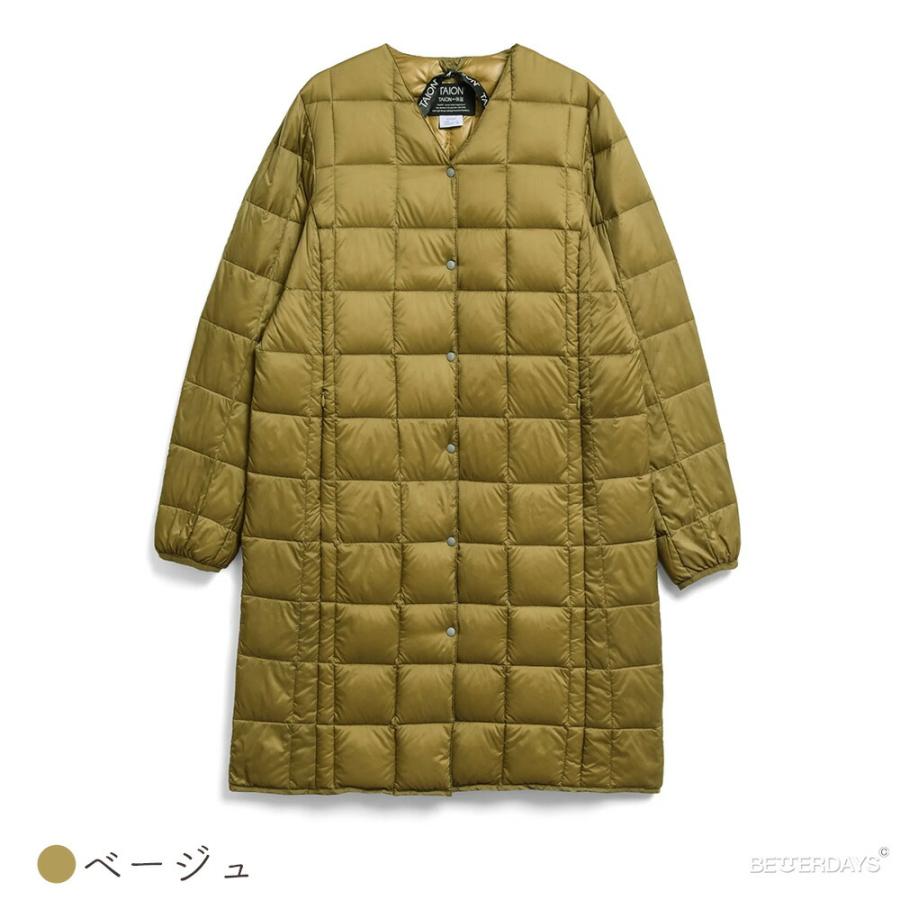 新品 タイオン 体温 ダウンコート ダウンジャケット ロング丈 キルティング TAION（タイオン） ロングダウンジャケット レディース インナー