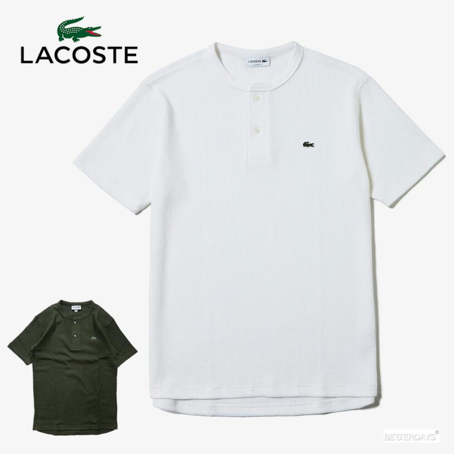Tシャツ ラコステ ヘンリーネックワッフルカットソー 半袖 メンズ 国内正規販売店 Lacoste Th044em Better Days ベターデイズ 通販 Yahoo ショッピング