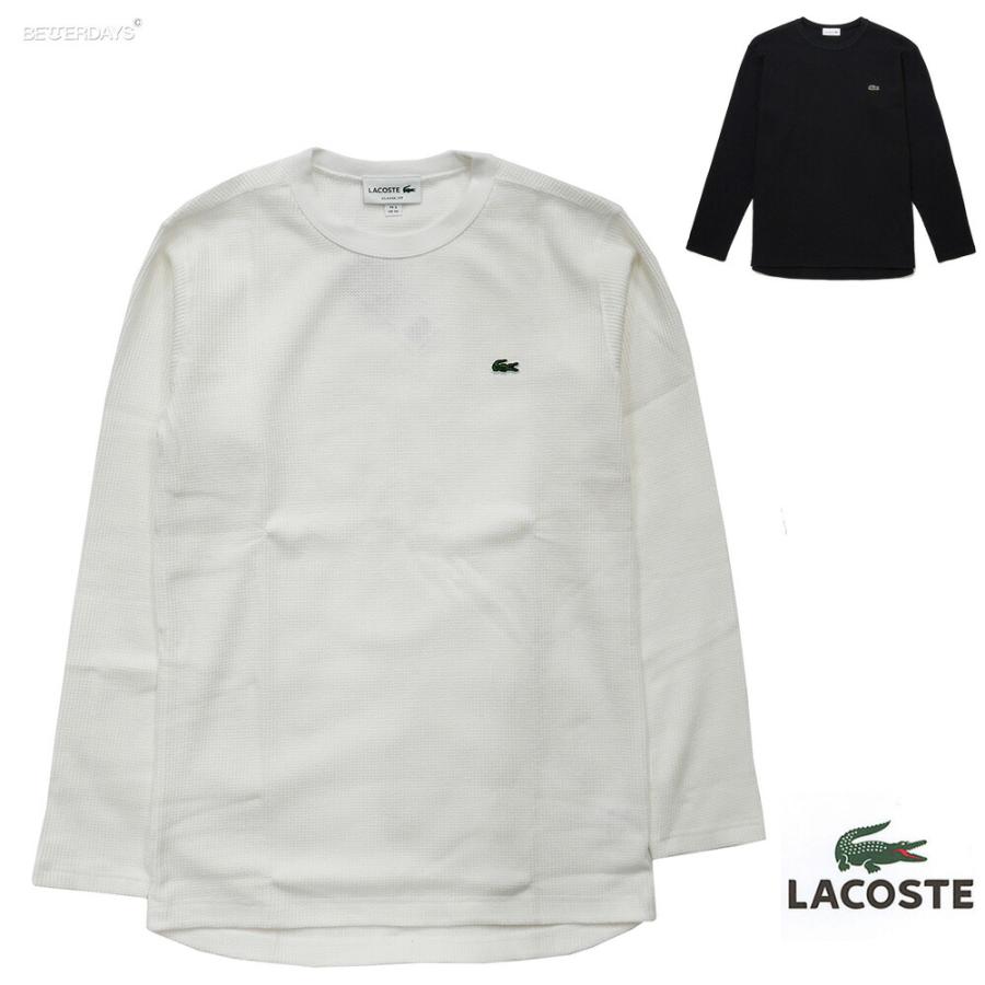 LACOSTE（ラコステ） Tシャツ メンズ リネンコットンブレンド ワッフル