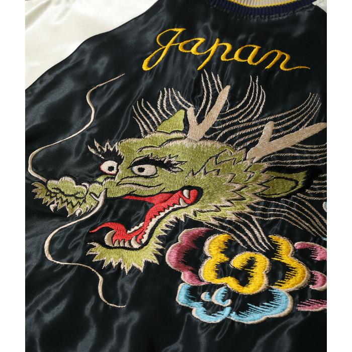 テーラー東洋 スカジャン メンズ リバーシブル アセテート スーベニアジャケット TAILOR TOYO Acetate Souvenir Jacket “DRAGON HEAD” × “JAPAN MAP”の画像