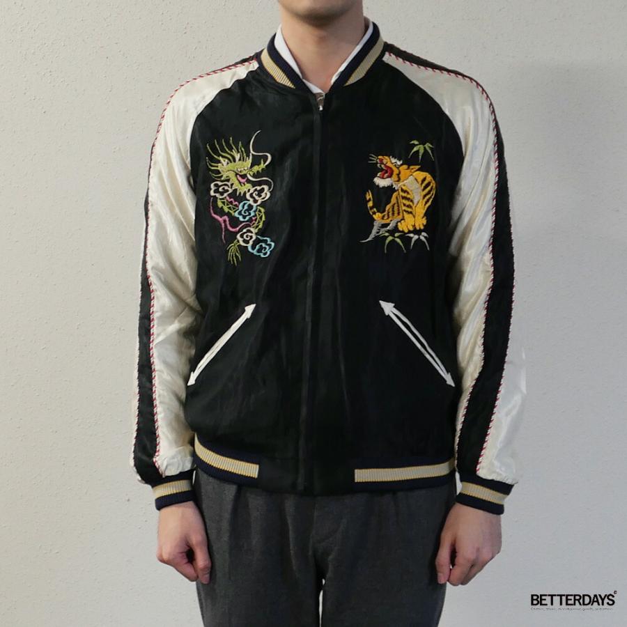 テーラー東洋 スカジャン メンズ リバーシブル アセテート スーベニアジャケット TAILOR TOYO Acetate Souvenir Jacket “DRAGON HEAD” × “JAPAN MAP”の画像