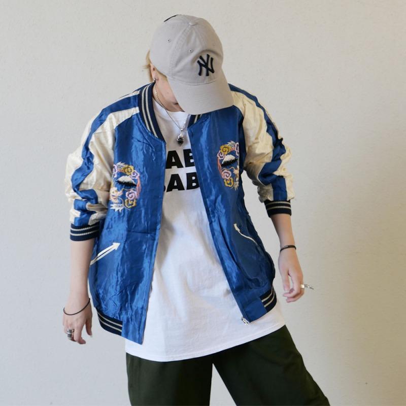 テーラー東洋　ヴィンテージ　レアスカジャン　水色 TAILOR TOYO テーラー東洋 スカジャン メンズ リバーシブル アセテート