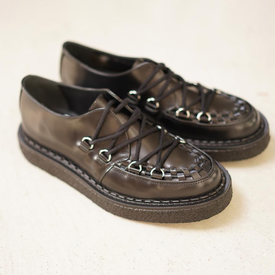 ジョージコックス ユニフォームエクスペリメント ドレスシューズ タイダウンハットン GEORGE COX uniform experiment Tie-Down Hatton Black 【国内正規品】の画像