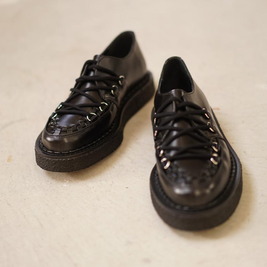 ジョージコックス ユニフォームエクスペリメント ドレスシューズ タイダウンハットン GEORGE COX uniform experiment Tie-Down Hatton Black 【国内正規品】の画像