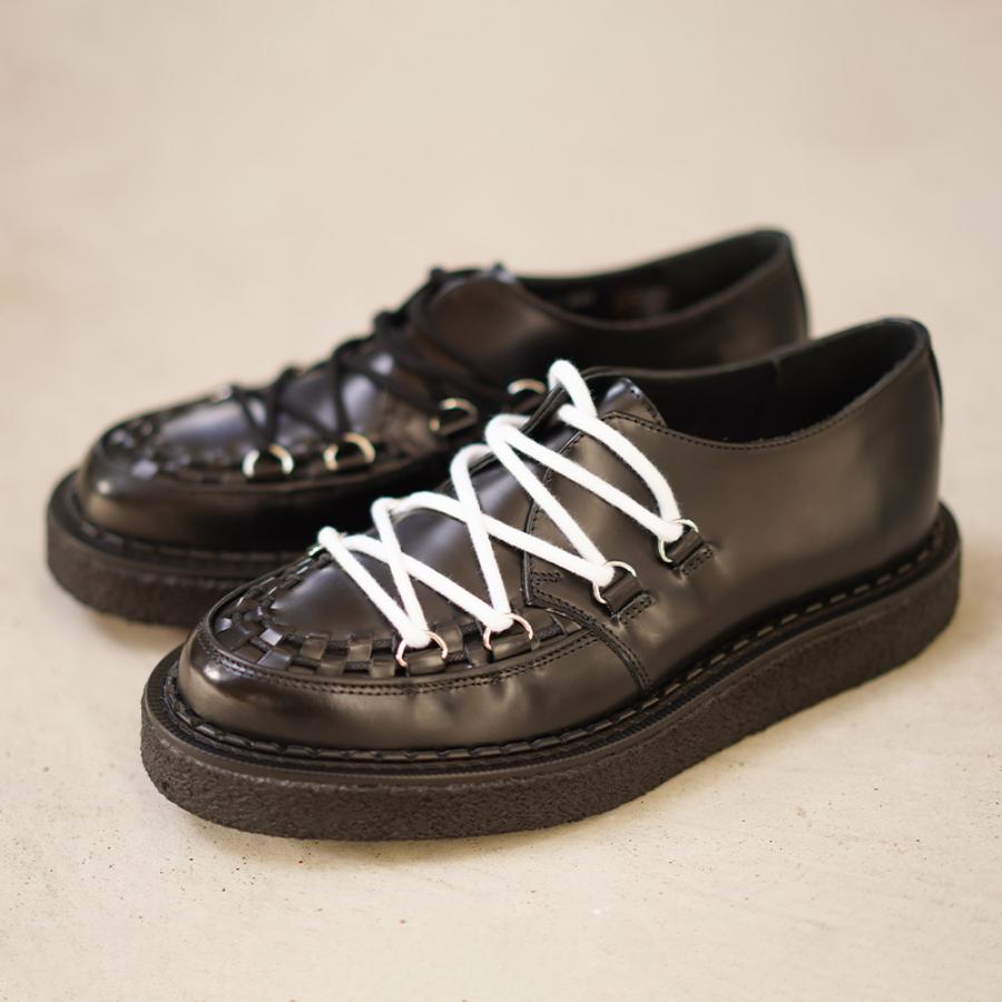ジョージコックス ユニフォームエクスペリメント ドレスシューズ タイダウンハットン GEORGE COX uniform experiment Tie-Down Hatton Black 【国内正規品】の画像