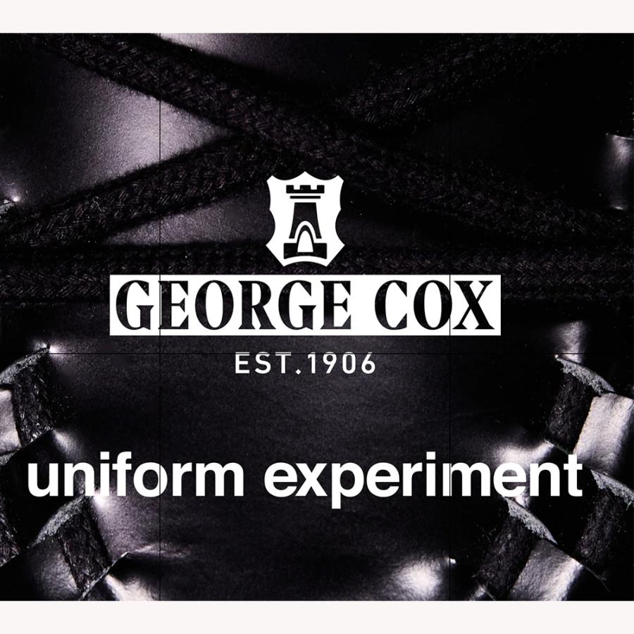 ジョージコックス ユニフォームエクスペリメント ドレスシューズ タイダウンハットン GEORGE COX uniform experiment Tie-Down Hatton Black 【国内正規品】の画像