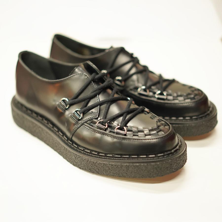 ジョージコックス ユニフォームエクスペリメント ドレスシューズ タイダウンハットン GEORGE COX uniform experiment Tie-Down Hatton Black 【国内正規品】の画像