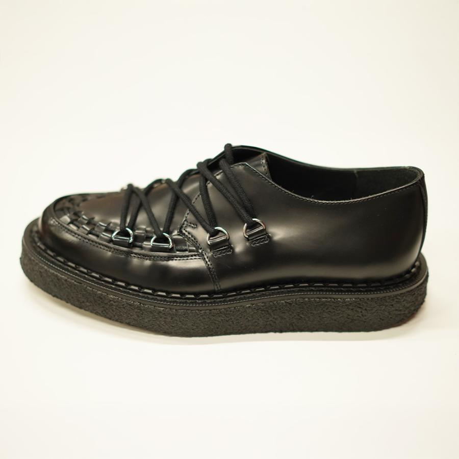 ジョージコックス ユニフォームエクスペリメント ドレスシューズ タイダウンハットン GEORGE COX uniform experiment Tie-Down Hatton Black 【国内正規品】の画像