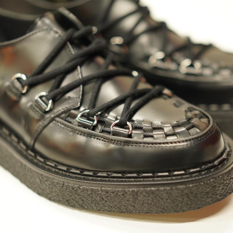 ジョージコックス ユニフォームエクスペリメント ドレスシューズ タイダウンハットン GEORGE COX uniform experiment Tie-Down Hatton Black 【国内正規品】の画像