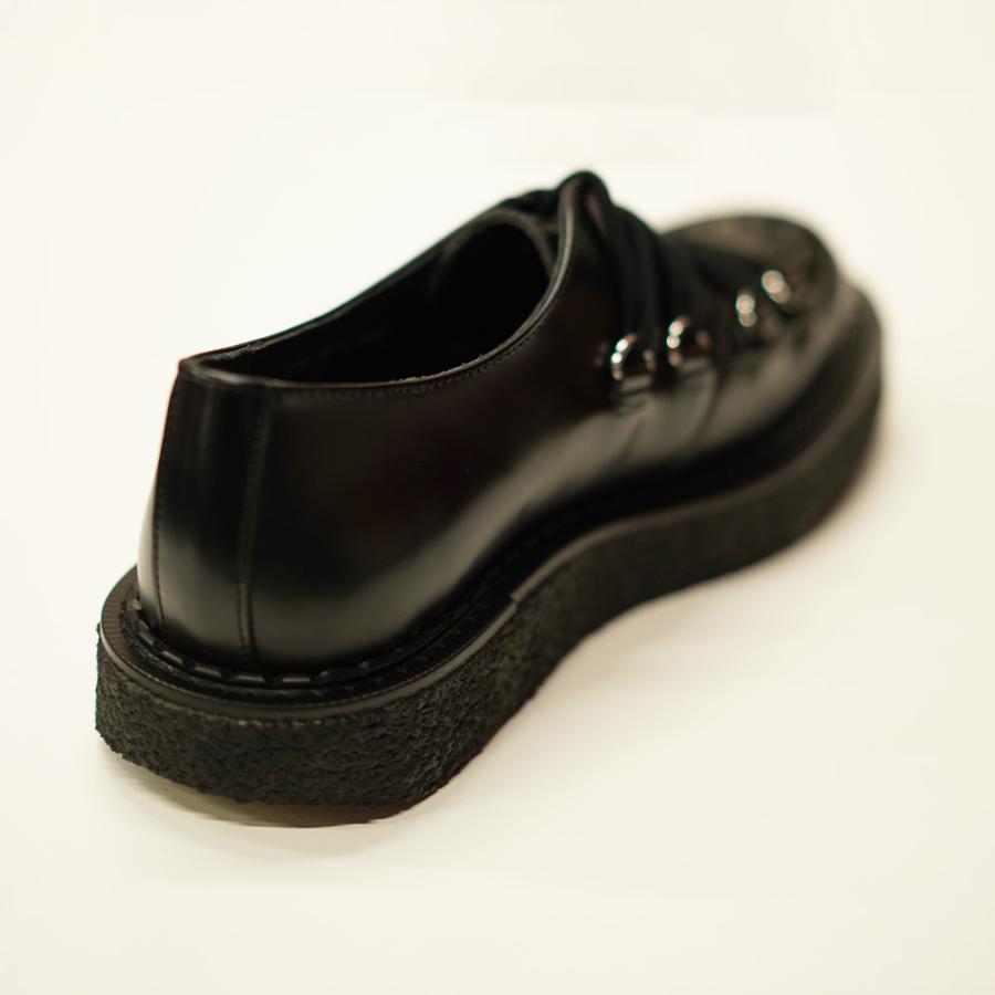 ジョージコックス ユニフォームエクスペリメント ドレスシューズ タイダウンハットン GEORGE COX uniform experiment Tie-Down Hatton Black 【国内正規品】の画像