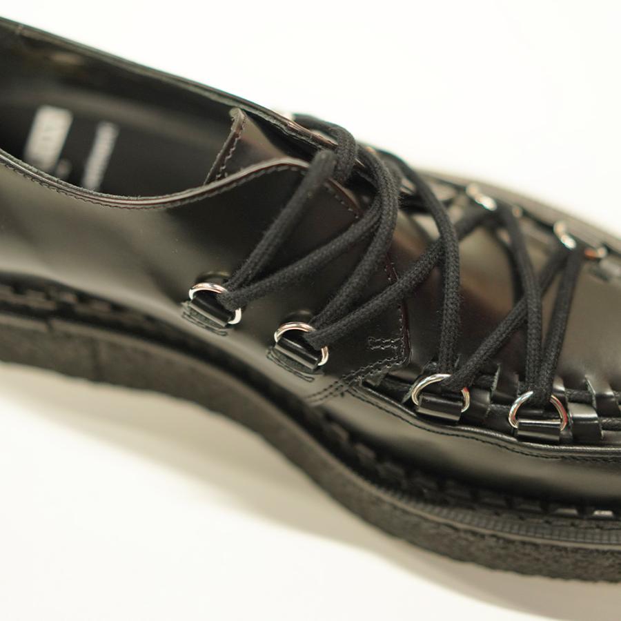 ジョージコックス ユニフォームエクスペリメント ドレスシューズ タイダウンハットン GEORGE COX uniform experiment Tie-Down Hatton Black 【国内正規品】の画像