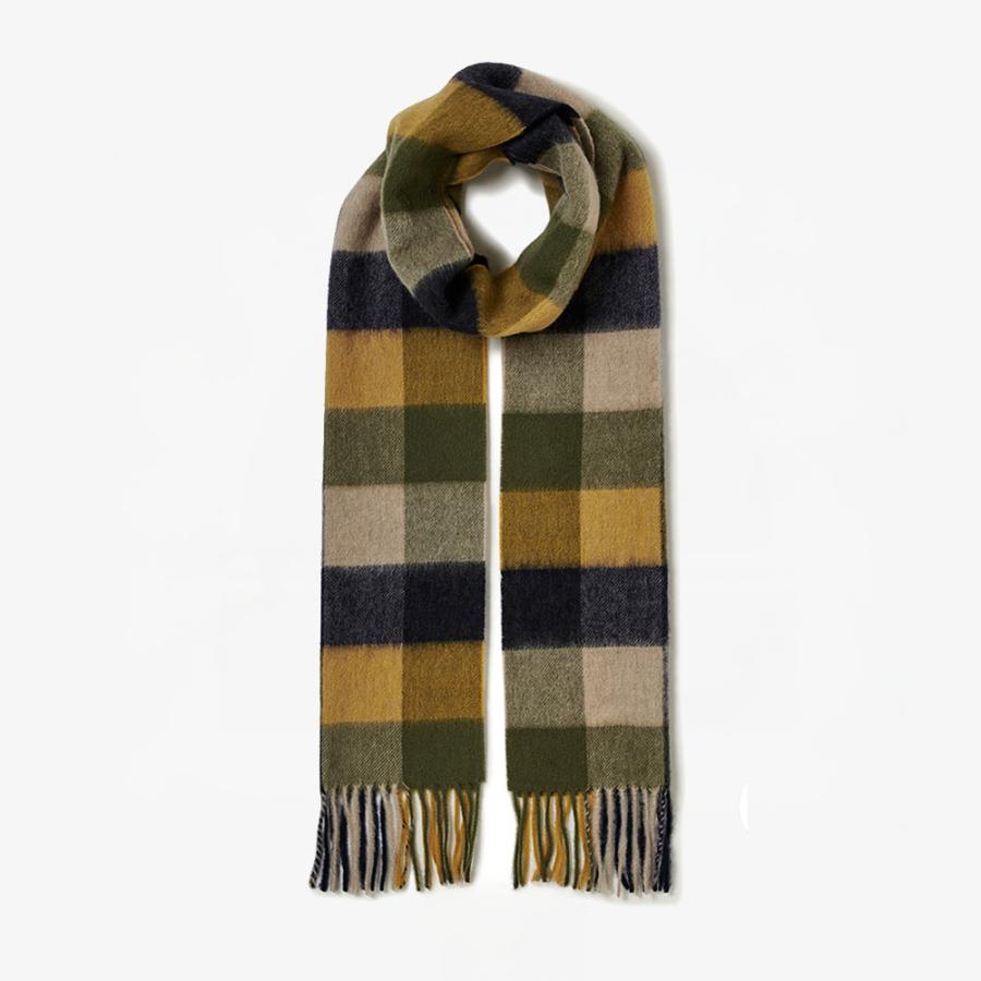 Barbour（バブアー） マフラー ユニセックス ラムズウール ブロック