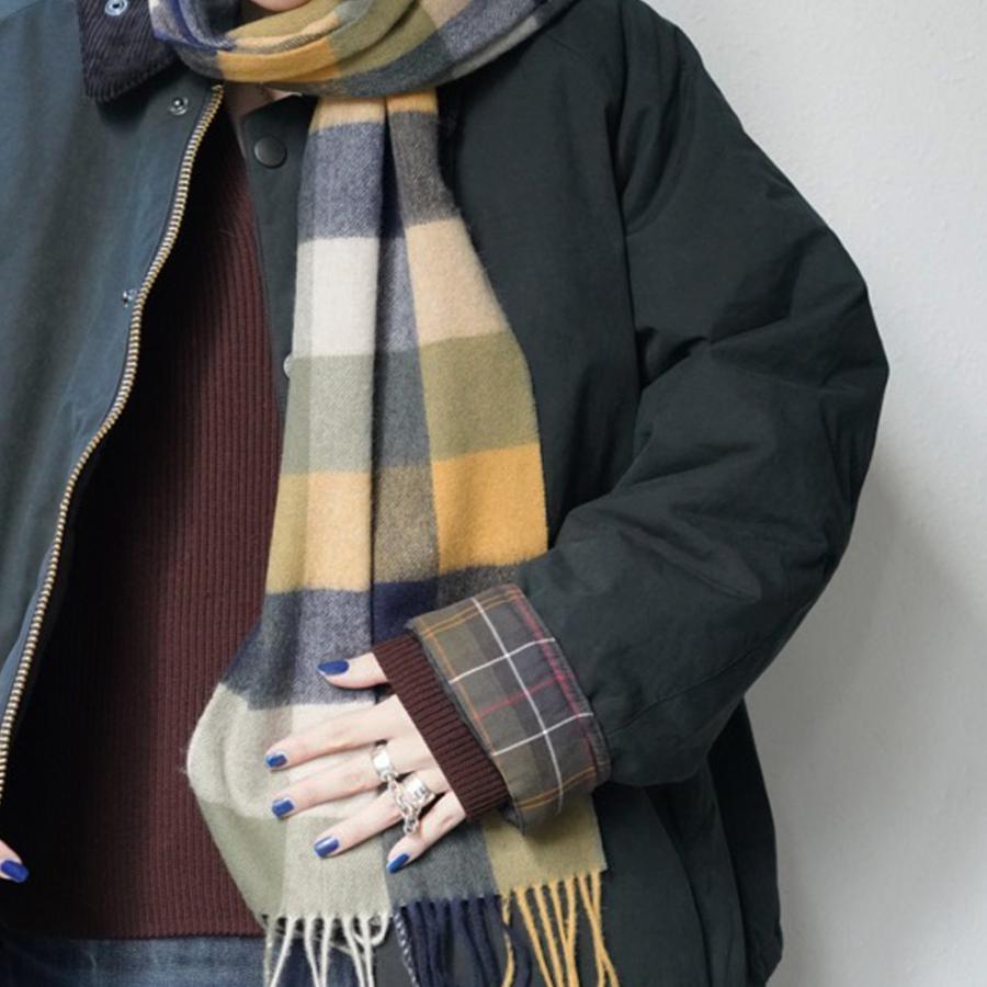 Barbour（バブアー） マフラー ユニセックス ラムズウール ブロック