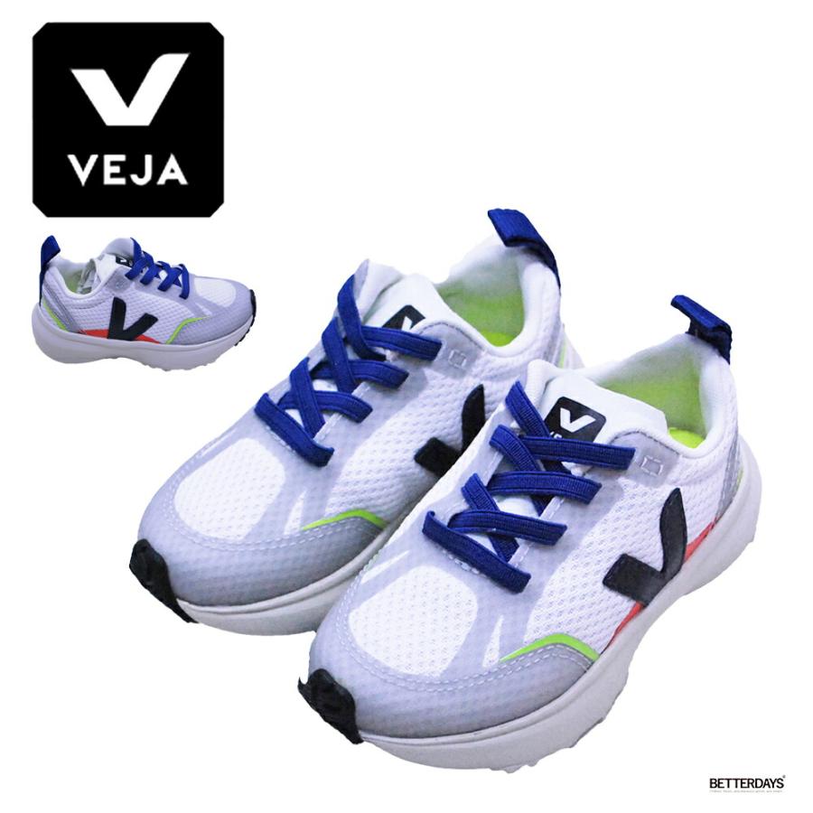 VEJA ヴェジャ キッズ ジュニア スニーカー ベルクロ ホワイト 21cm SALE／20%OFF】スニーカー キッズ ヴェジャ VEJA CANARY サステナブル