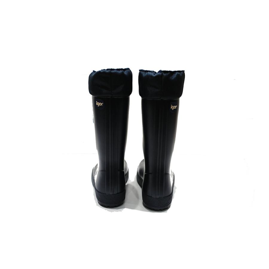 【完全未使用品】igor レインシューズ スペイン製39（25cm）ブラック箱 完全未使用品】igor レインシューズ スペイン製39（25cm）ブラック箱
