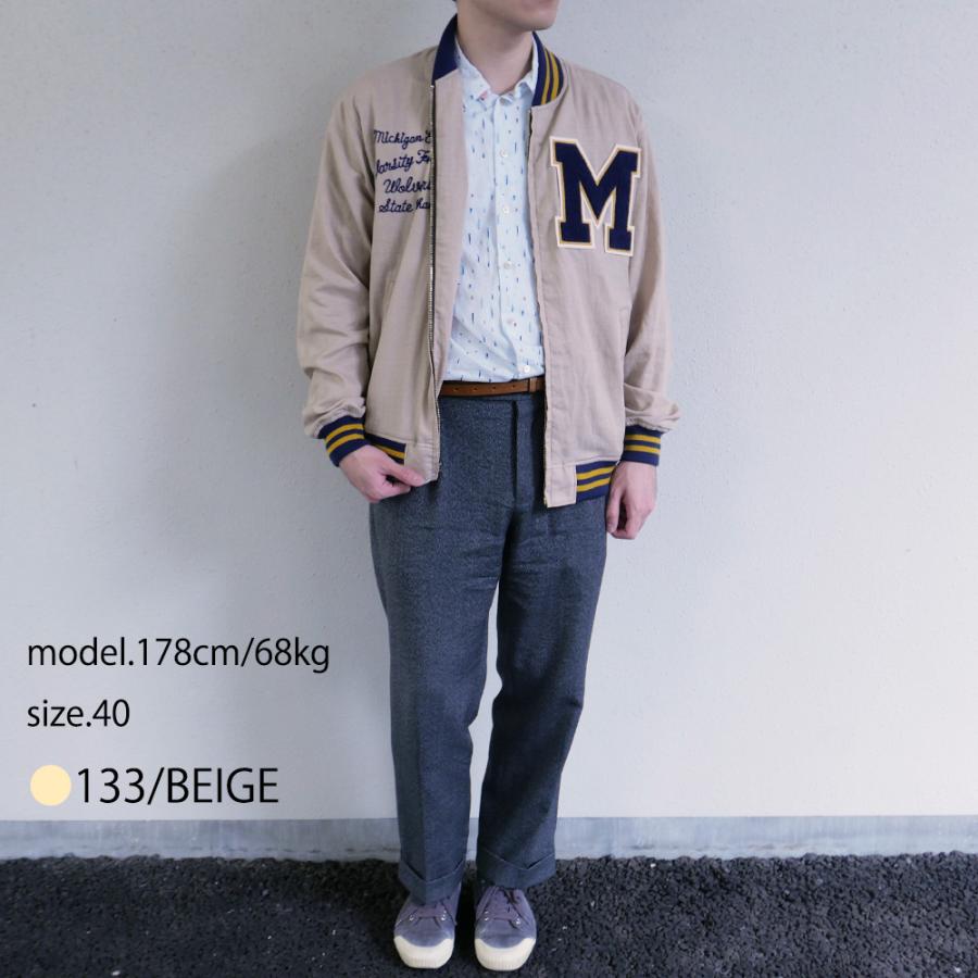 WHITESVILLE スタジャン メンズ ホワイツビル コットン ヴァーシティ