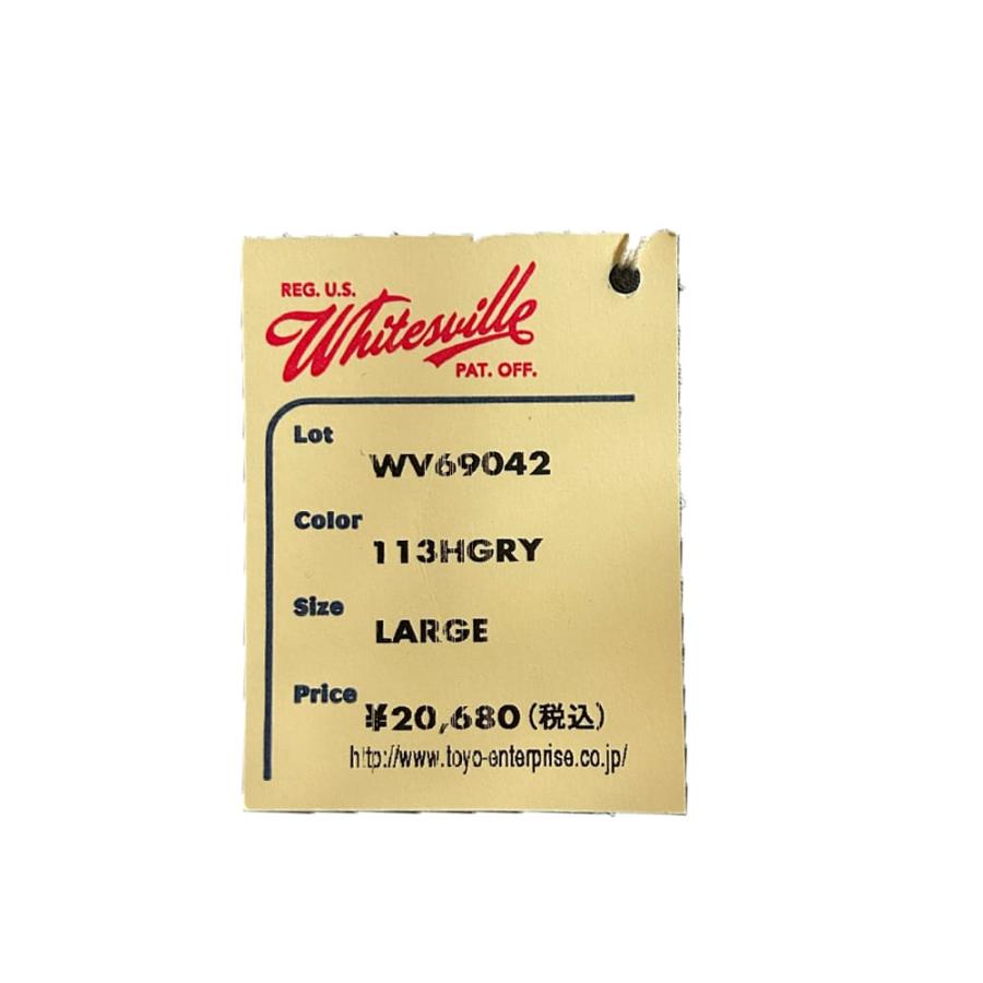 WHITESVILLE スウェットカーディガン メンズ SWEAT BUTTON FRONT