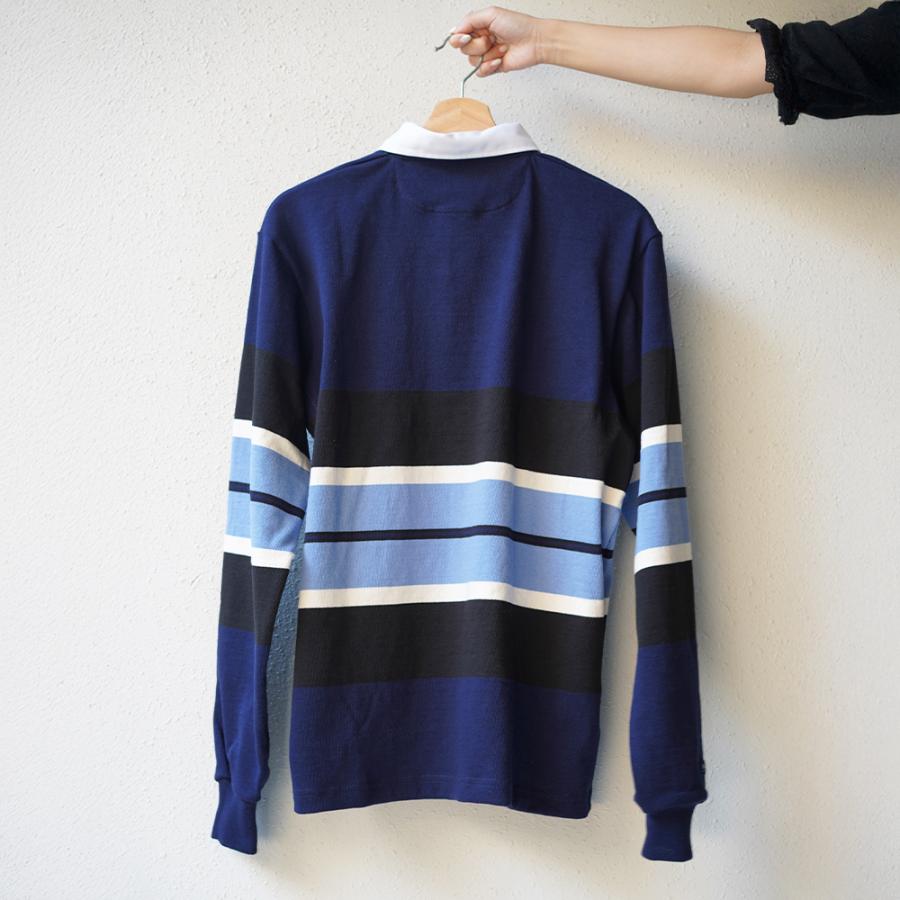 BARBARIAN × BEAMS ラガーシャツ ラガーシャツ XL 長袖 ラガーシャツ メンズ ユニセックス ポロシャツ BARBARIAN バーバリアン