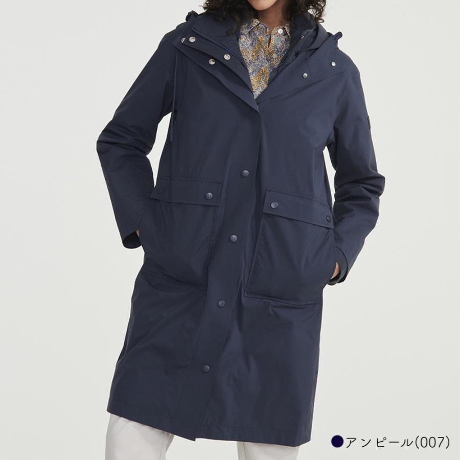AIGLE ロングフーデッドジャケット レディース 防水 透湿防水 AIGLE ロングフーデッドジャケット レディース 防水 透湿防水