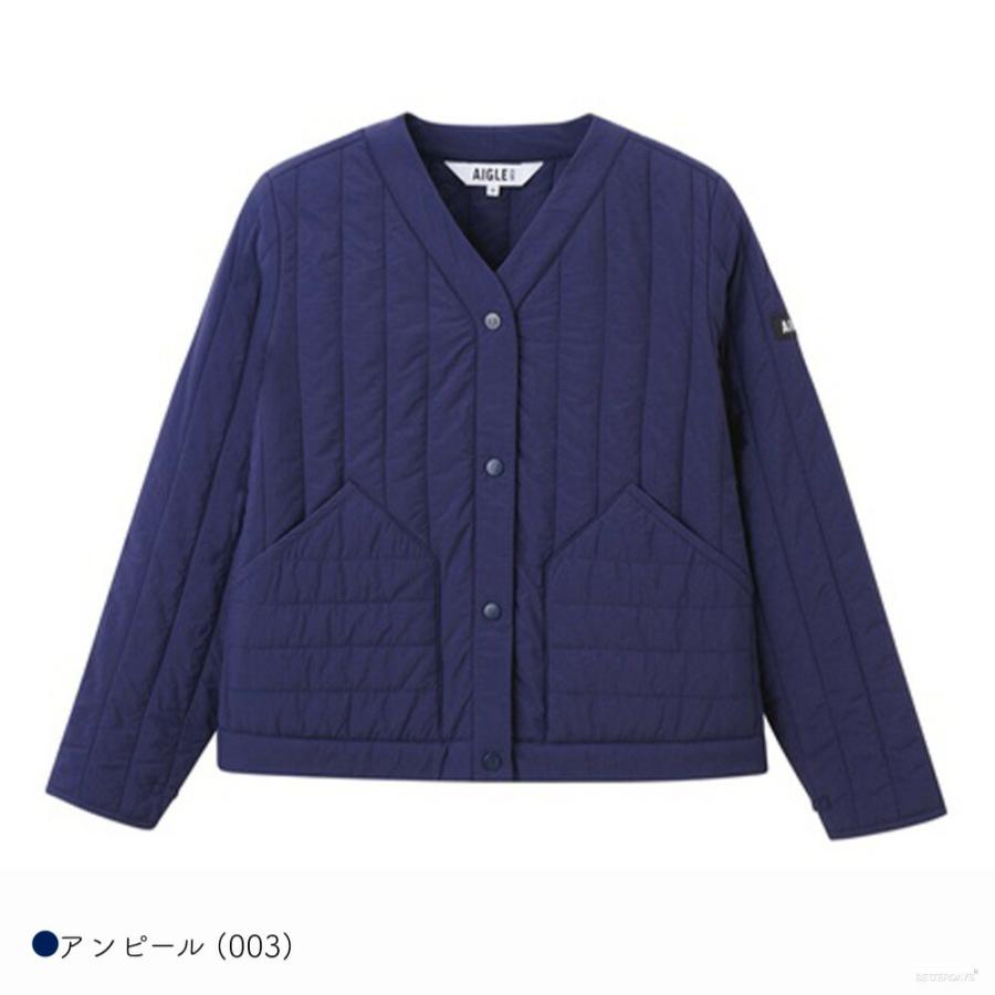 AIGLE パデッドジャケット 撥水 ショートキルトジャケット
