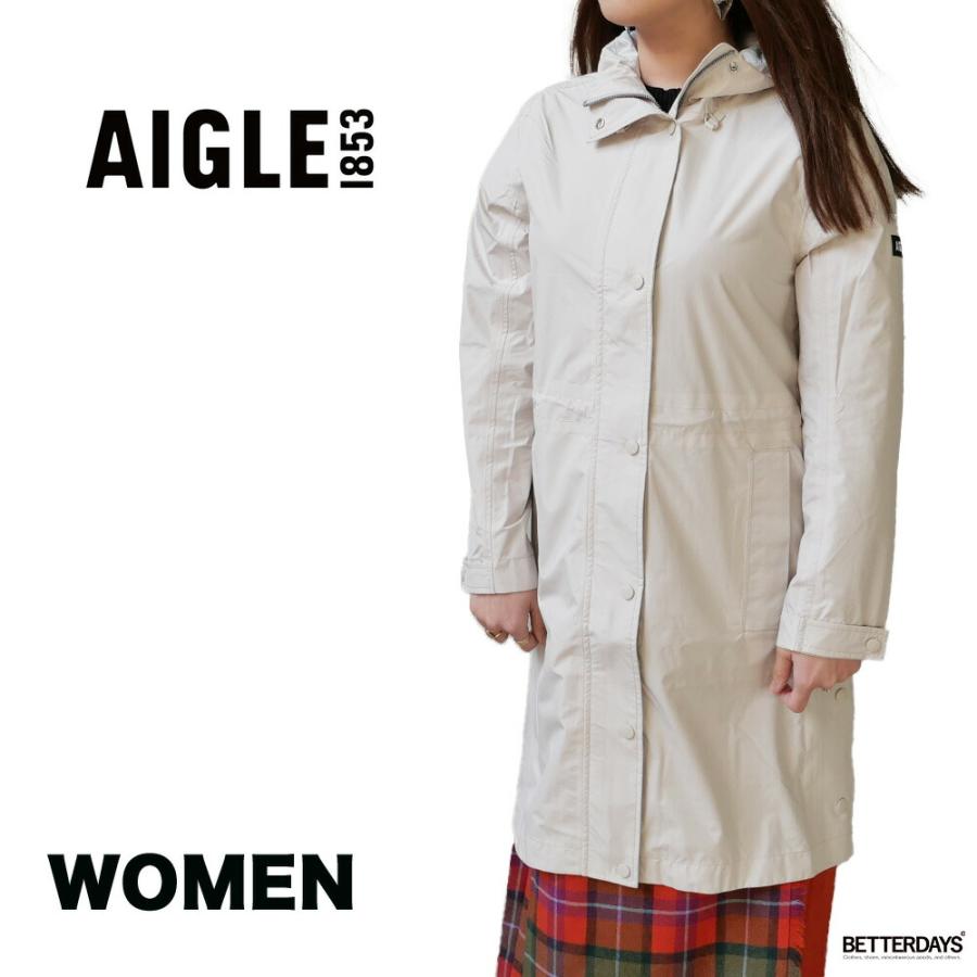 AIGLE（エーグル） ロングコート 防水 レインウェア コート 透湿防水