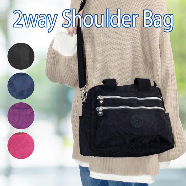 ショルダーバッグ レディース 斜めがけ かるいかばん おしゃれ かわいい 大人 ナイロン 軽い 軽量 ショルダー バッグ 斜めがけバック 2way マザーズバッグ 21a W新作 送料無料