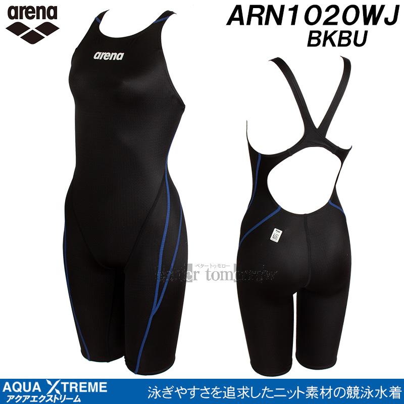 アリーナ arena 競泳水着 ジュニア女子 FINA承認 2024FW アクアエクストリーム ブラック×ブルー 140cm ARN1020WJ BKBU｜bettertomorrow｜02