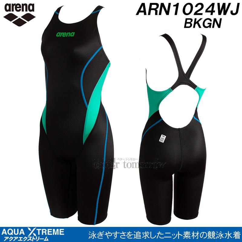 arena 競泳用水着 黒色 ナイロン素材 FINA承認 レディース 高速水着 レース水着 選手用 POWERSKIN