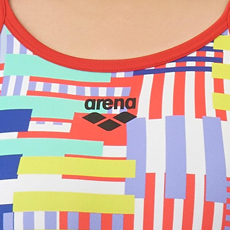 競泳水着 ジュニア女子 練習用 arena アリーナ 140cm AS5FWM11G オレンジ×パープル ORPP タフスーツ 練習用水着 /11月30日まで15%OFF | アリーナ | 07