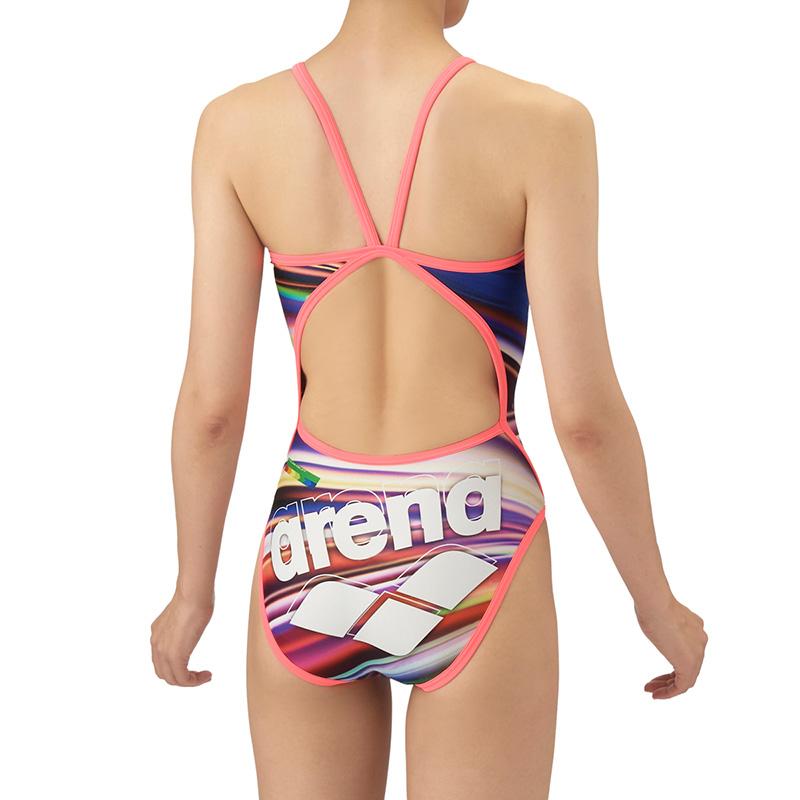 競泳水着 レディース 練習用 アリーナ arena Mサイズ AS5FWM16L ブラック×ピンク BKPK タフスーツ 練習用水着 /20%OFFの画像