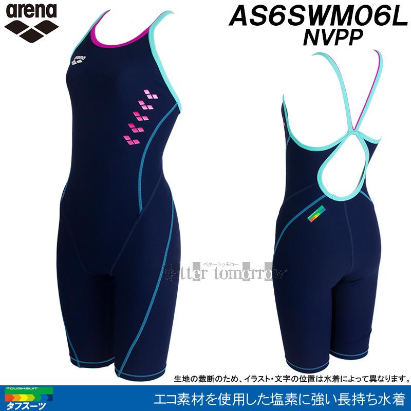 アリーナ（arena） 競泳水着 レディース 練習用 AS6SWM06L ネイビー