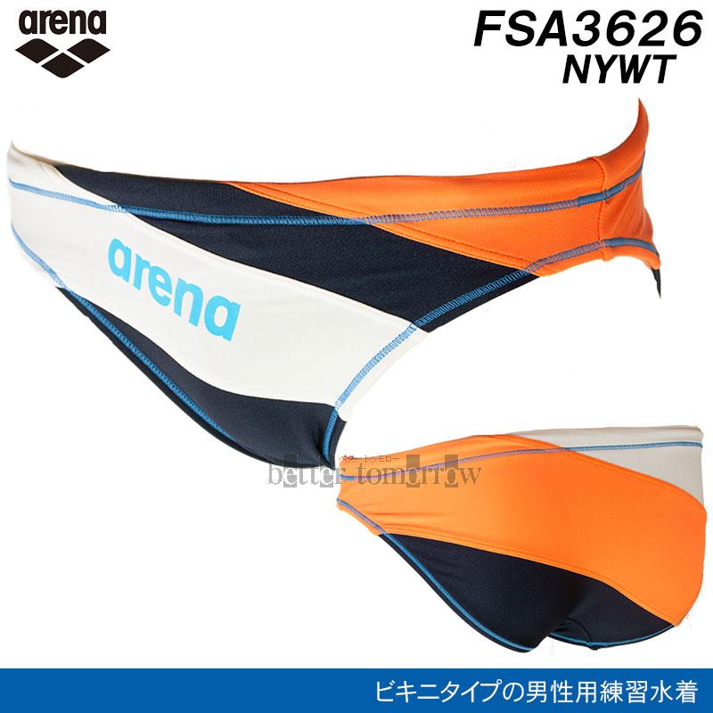 アリーナ Mサイズ 競泳水着 メンズ 練習用 FSA3626 ネイビーN×N