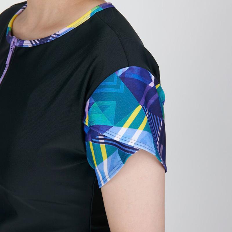 ＊良い子＊【新品未使用/タグ付き】MIZUNO 袖付きフィットネス水着 MIZUNO（ミズノ） 袖付きセパレート水着 レディース Mサイズ