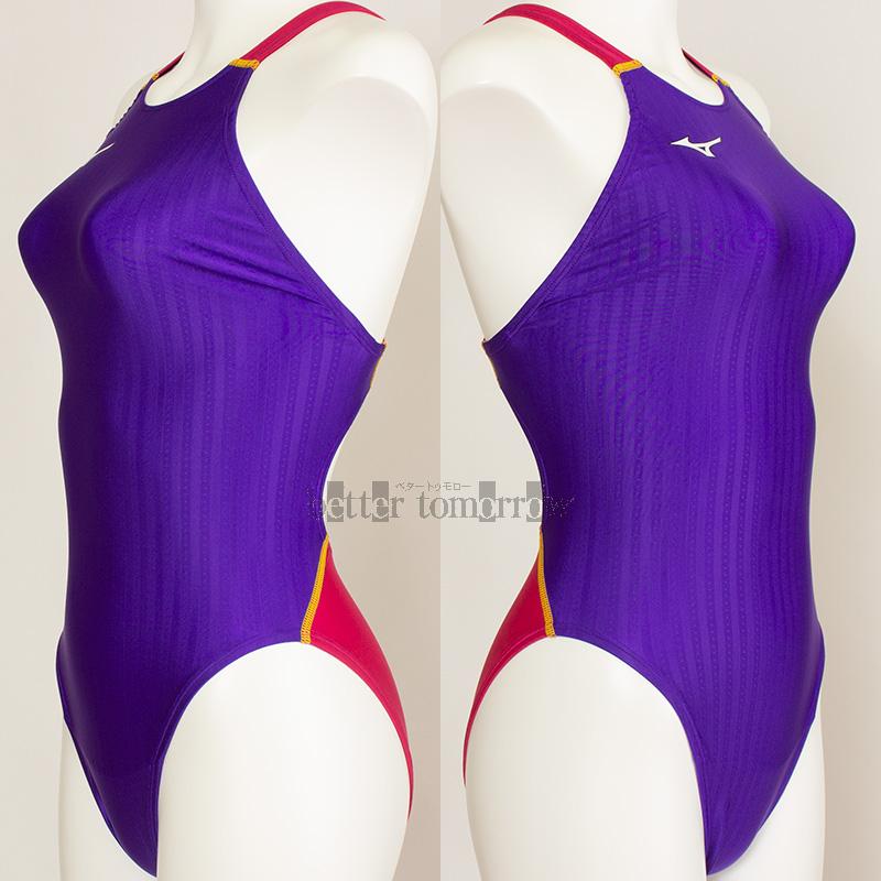 ミズノ MIZUNO 競泳水着 レディース FINA承認 ハイカット 別注モデル バイオレット×ローズ×イエロー Mサイズ N2JQ122369 6545 ミズノ MIZUNO 競泳水着 レディース FINA承認 ハイカット 別注モデル バイオレット×ローズ×イエロー Mサイズ N2JQ122369 6545