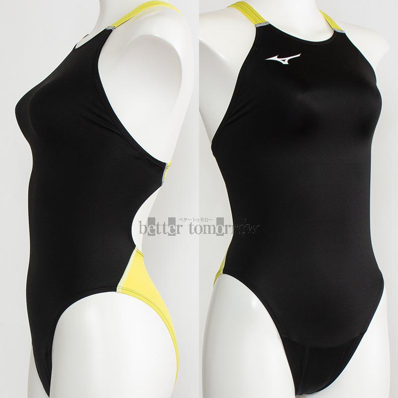 MIZUNO（ミズノ） レディース 競泳水着 N2JQD72009 ブラック×イエロー