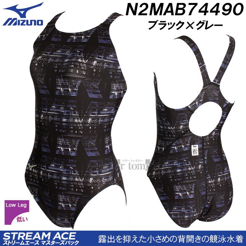新品 ミズノ MIZUNO N2MGB74490 競泳水着 ブラック M 最新 ミズノ（MIZUNO）（レディース）競泳水着 レディース 水泳