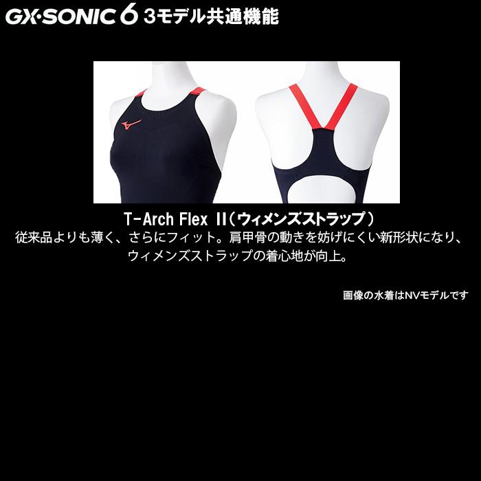 ミズノ 競泳水着 レディース GX・SONIC6 NV Sサイズ N2MGA70196 