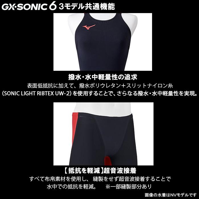MIZUNO ミズノ 競泳水着 レディース GX・SONIC6 ET Sサイズ N2MGA70396 