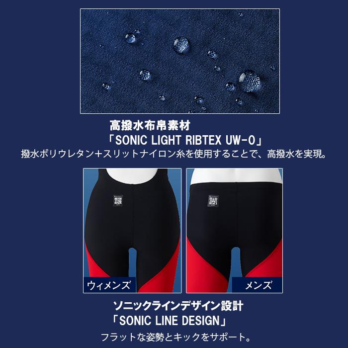 MIZUNO（ミズノ） 競泳水着 レディース N2MGD21091 ブラック×ブルー WA