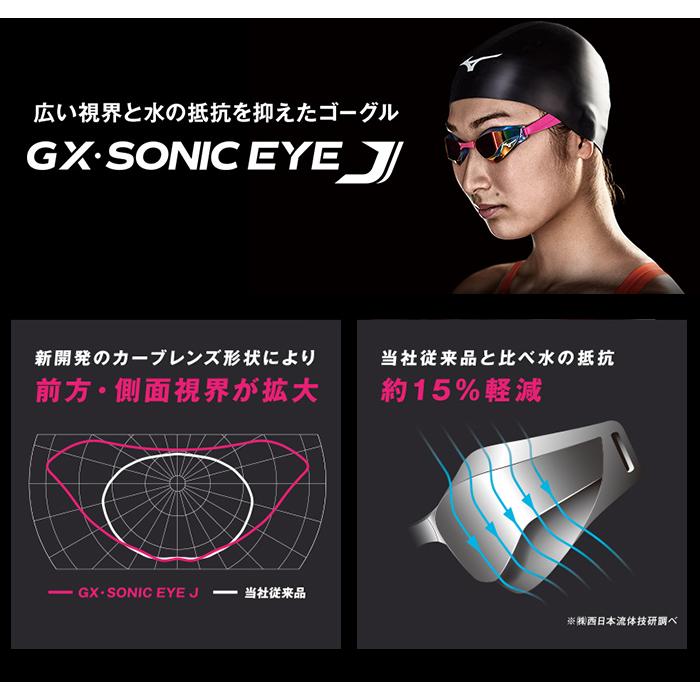 MIZUNO（ミズノ） ゴーグル GX・SONIC EYE J クッションなし ミラー