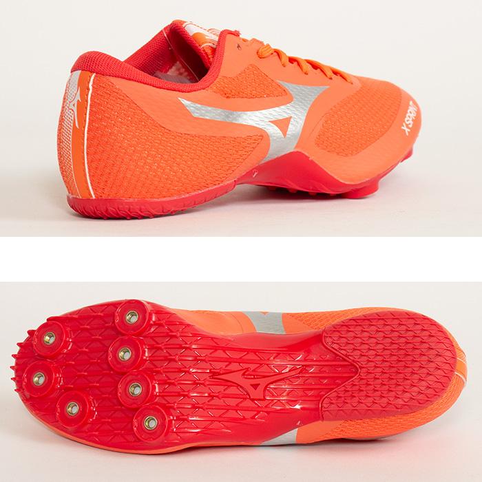  スパイクシューズ オレンジ　NIKE ミズノ　セール MIZUNO（ミズノ） 陸上スパイク エックススプリント U1GA242411