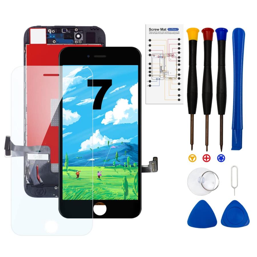 iPhone 7 液晶パネル iphone7 画面交換,iphone7 液晶交換 iphone 7 画面交換 修理キット（Yahoo!・Betty-SHOP）