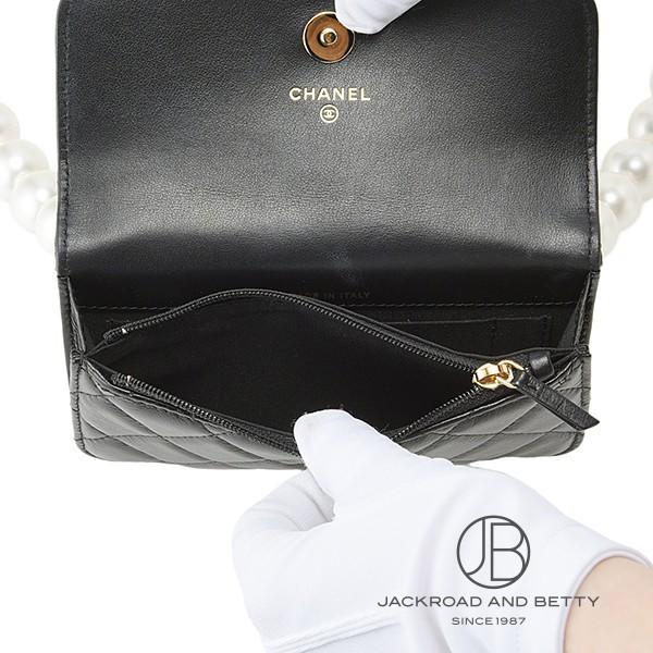 シャネル CHANEL パール ミニ チェーン ショルダー ブラック 黒 中古 バッグ/財布/小物｜bettyroad｜07