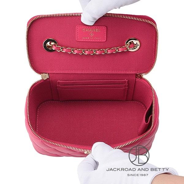 シャネル CHANEL マトラッセ ヴァニティ ケース ピンク 中古 バッグ/財布/小物｜bettyroad｜06