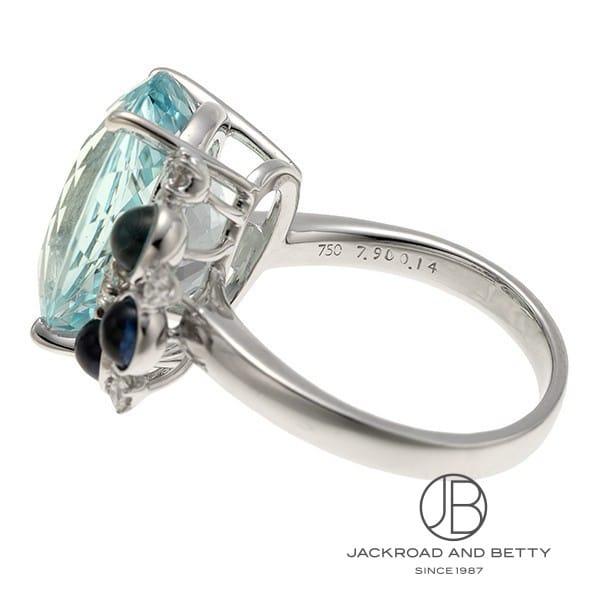 ジュエリー様 TASAKI タサキ アクアマリン マルチカラーストーン リング 中古