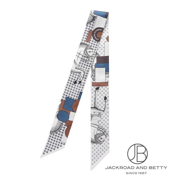 HERMES エルメス ツイリー カヴァリエ・アン・フォルム ブラン