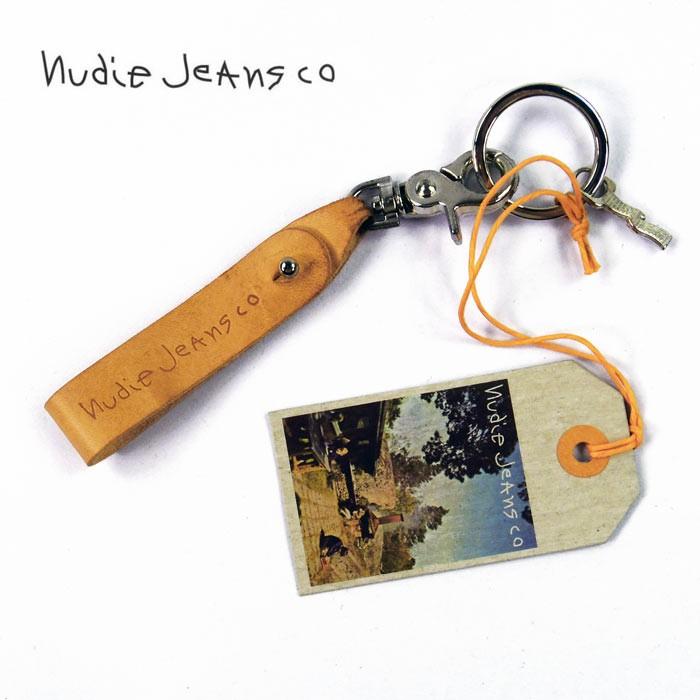 Nudie Jeans BROWN C13 180659 ヌーディージーンズ KLASSON KEYSTRAP BLACK/ キーホルダー 正規販売店